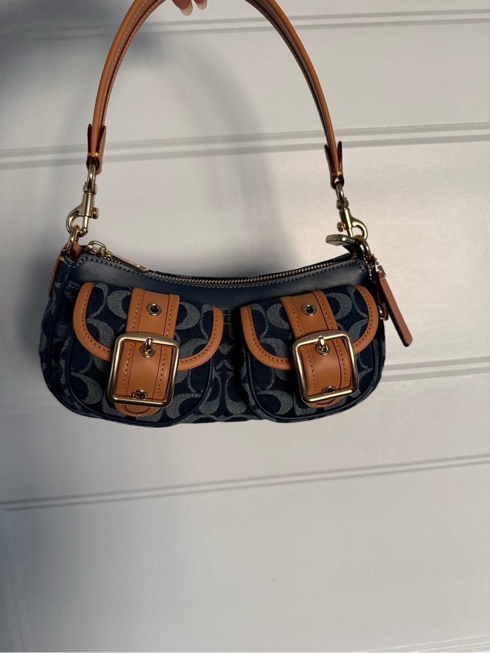 Coach Denim Ashton Shoulder Bag